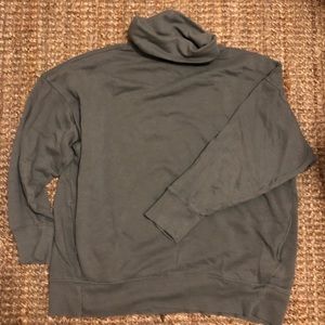 Aerie army green cowl neck sweatshirt